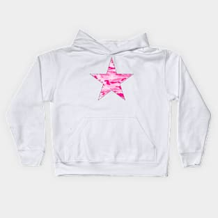 Pink Camo Star Kids Hoodie